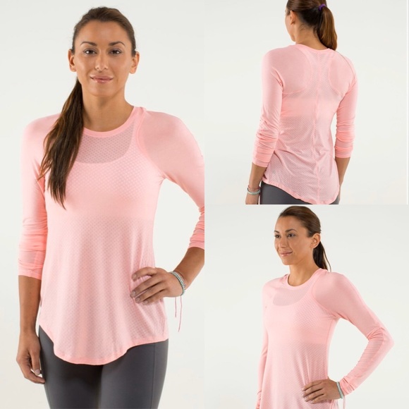 RARE LULULEMON Digni Long Sleeve Burnout Shirt - Picture 1 of 6